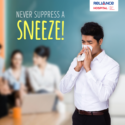 Never suppress a sneeze!