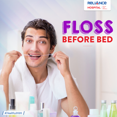Always floss before bed
