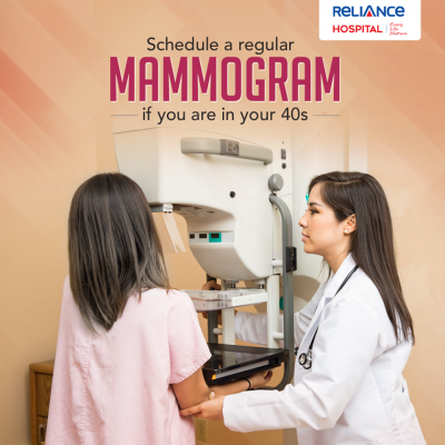 Schedule a regular mammogram if you are in your 40's
