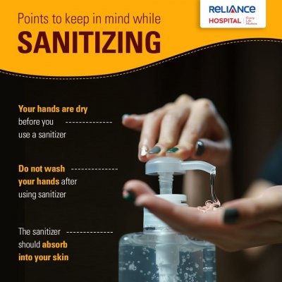 Points to keep in mind while sanitizing