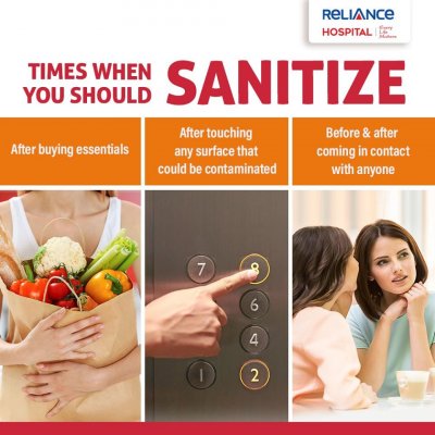 Times when you should sanitize