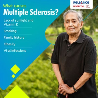 What causes multiple sclerosis?