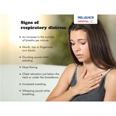 Signs of respiratory distress
