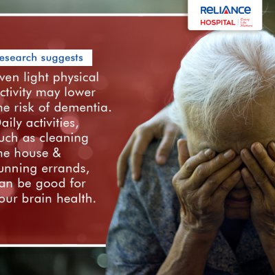 Even light physical activity may lower the risk of dementia 