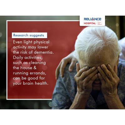 Even light physical activity may lower the risk of dementia 