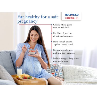 Eat healthy for a safe pregnancy