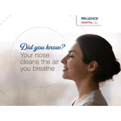 Did you know? Your nose cleans the air you breath 