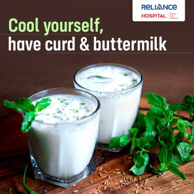 Cool yourself, have curd & buttermilk