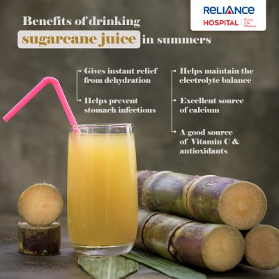 Benefits of drinking sugarcane juice in summers 