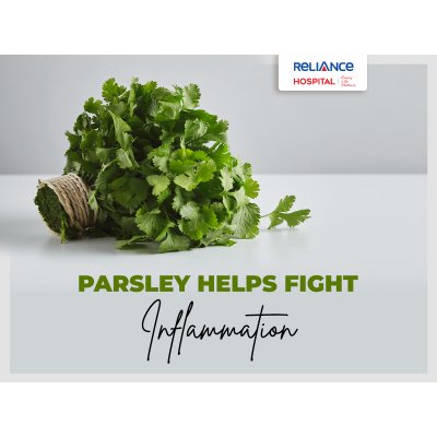 Parsley helps fight inflammation 