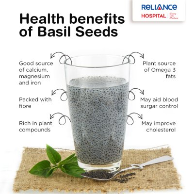 Health benefits of basil seeds