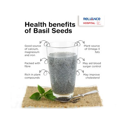 Health benefits of basil seeds