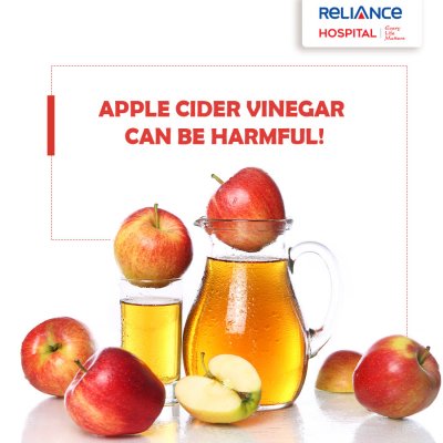 Apple cider vinegar can be harmful! 