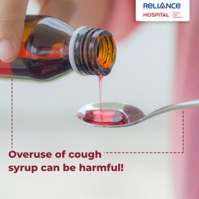 Overuse of cough syrup can be harmful! 